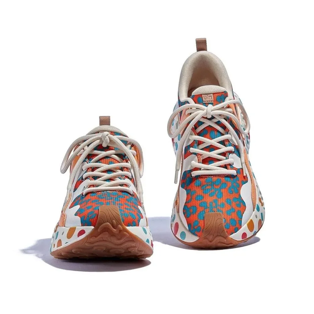 UIN Women's Walking Shoes Casual Travel Sneaker (POLKA DOT CORALS BRAVA III ) - Picture 6 of 10